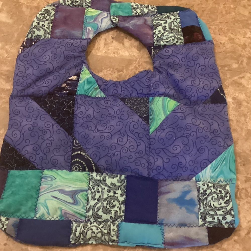 Hand Crafted Reversible Baby Bib. $12 each or 3/$25